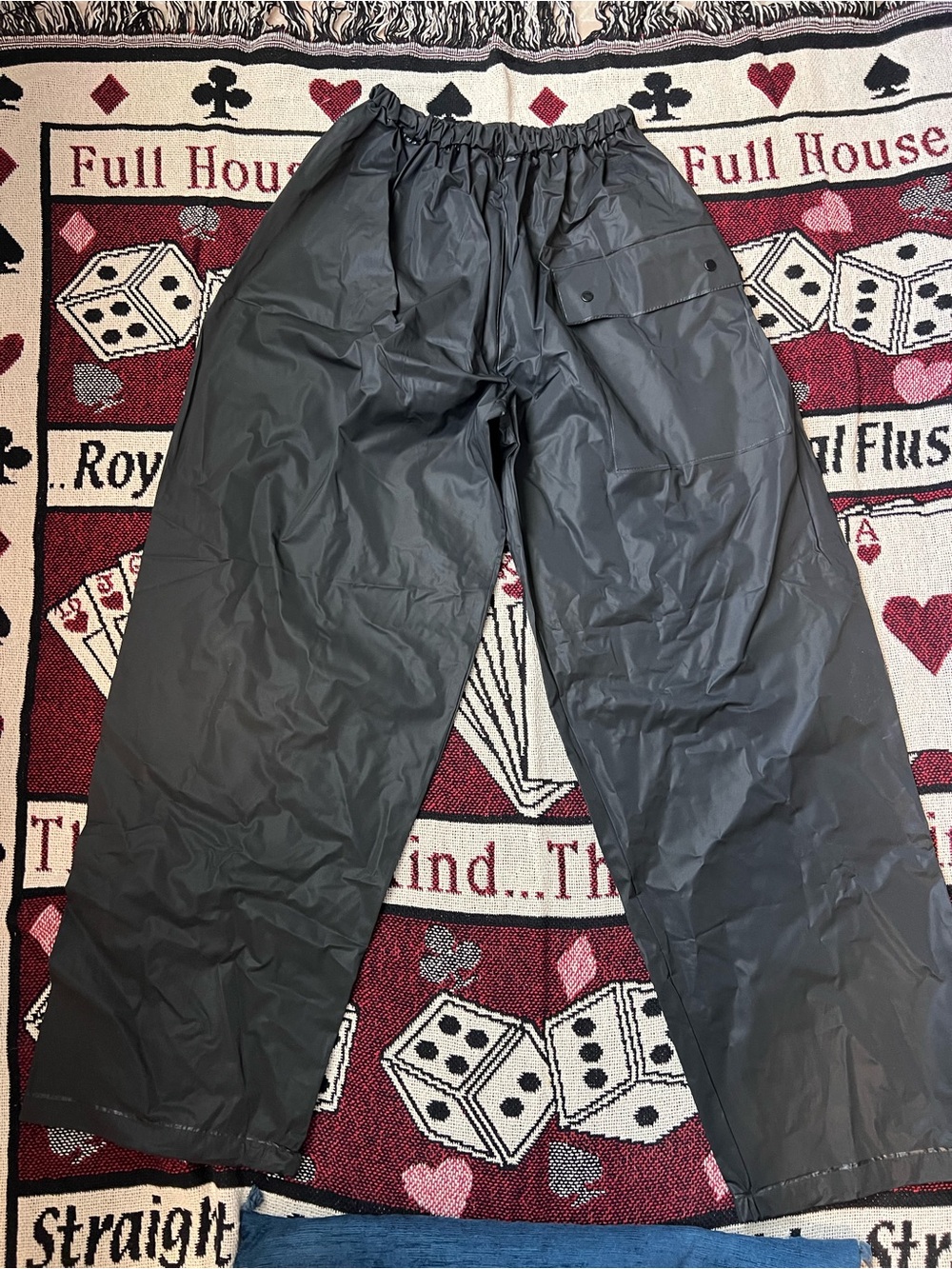 Vintage Tour Master Waterproof Rain Pants Black Motorcycle Riding Gear Small